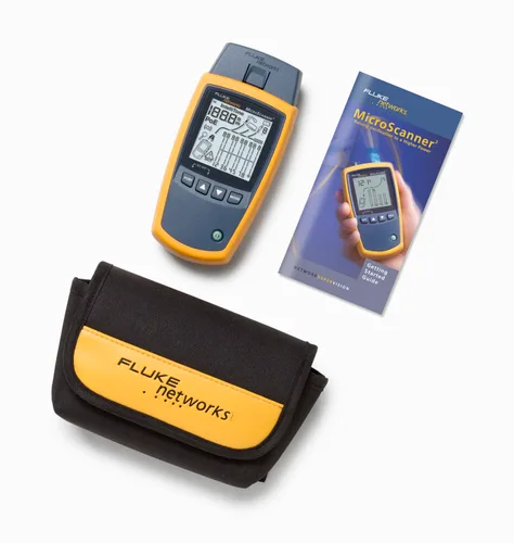 Fluke Networks MS2-100 Microscanner2 Cable de cobre verificador con tono de intellitona incorporado, solucionar problemas RJ11, RJ45, coaxial,