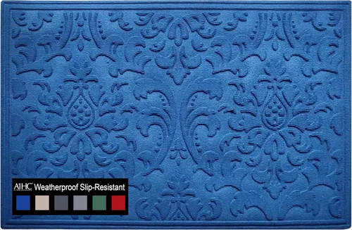 A1HC - Tapete de puerta multiusos duradero, para interiores y exteriores, fácil de limpiar, impermeable, para todo tipo de clima, patio, garaje,