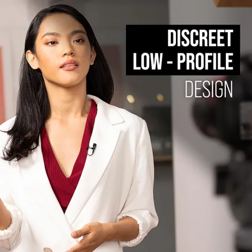 Vista 3 de RØDE Lavalier II Premium - Micrófono de solapa de perfil ultra bajo para transmisión, cine, creación de contenido, ubicación y grabación de voz