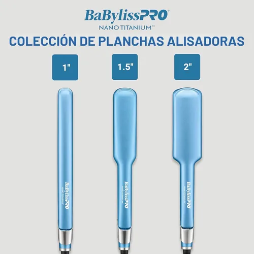 Vista 9 de BabylissPRO Nano Titanium Ultra-Sleek Hair Straightener, Flat Iron for All Hair Types