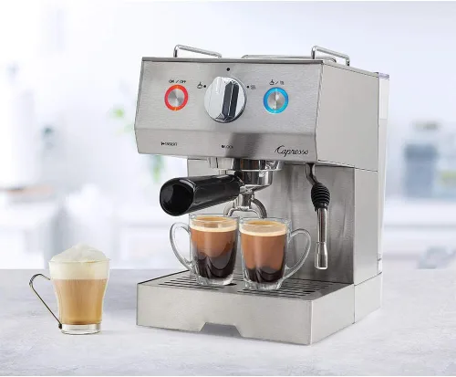 Vista 5 de Capresso Cafe Select Professional Stainless Steel Espresso & Cappuccino Machine