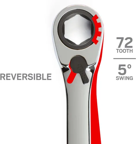 Vista 3 de TEKTON Llave combinada de trinquete reversible de 38 pulgadas WRN56008