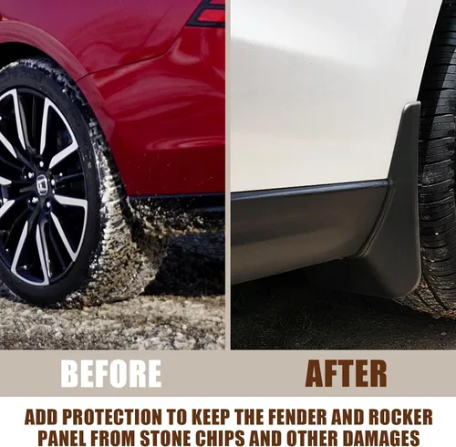 Vista 3 de Muslogy Para Accord 2026 2025 2024 2023 aletas de barro delanteras y traseras 4 piezas de protección contra salpicaduras, guardabarros, no requiere