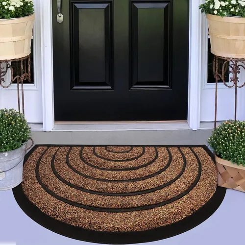Vista 2 de Paquete de 2 tapetes para puerta, extra duraderos de 30 x 18 pulgadas, tapetes de bienvenida, tapetes para puerta al aire libre, tapete resistente