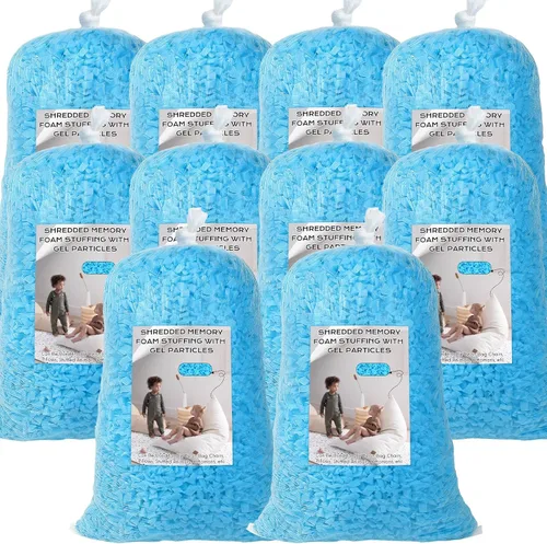 Vista 13 de Relleno de Puf, Relleno de Espuma Viscoelástica Triturada de 30 Libras, Relleno de Silla de Puf, Inserto de Recarga para Puf, Relleno para Saco