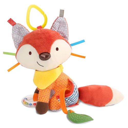 Vista 10 de Skip Hop Bandana Buddies - Juguete de actividad y dentición para bebés con sonajero multisensorial y texturas, Elefante