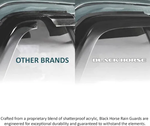 Vista 4 de Black Horse - 4 protectores de lluvia para ventana, deflector solar compatible con Silverado/Sierra 1500 2014-2018 doble cabina Silverado/Sierra