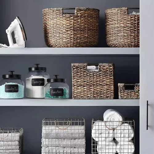 Vista 3 de Hyperspace Juego de recipientes de cocina de vidrio transparente, tarro de galletas, recipiente de almacenamiento de alimentos, tarro de baño