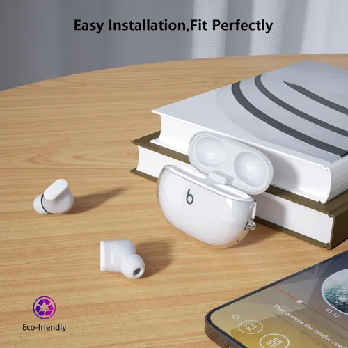 Vista 3 de Aircawin Funda transparente para Beats Studio Buds Plus 2021, para Beats Buds Cover 2023, TPU suave de protección completa para Beats Studio Buds+