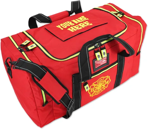 Vista 11 de Lightning X Value - Bolsa de equipo de bomberos con cruz maltesa y nombre bordado personalizado Negro