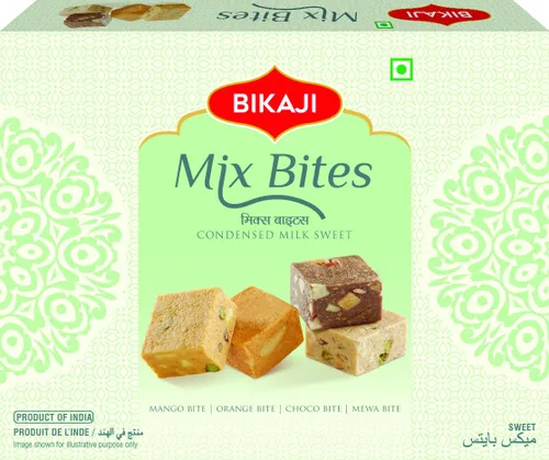 Vista 7 de Bikaji Anjeer Burfi de frutas secas 8.81 oz (250 g), pastel de higo tradicional y dulce de nueces con frutas secas de primera calidad, auténtico