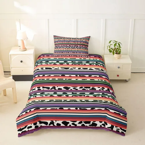 Vista 66 de Juego de ropa de cama bohemio occidental, tamaño Queen, funda de edredón azteca, funda de edredón étnica tribal con flecha, decoración de campo