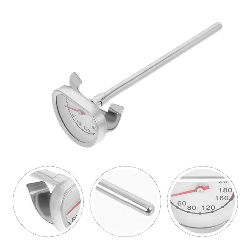 Vista 9 de BESPORTBLE Stainless Steel Deep Fryer Thermometer with Pot Clip Accurate Instant Read Oil Thermometer for Frying Cooking Baking Oven Use Kitchen