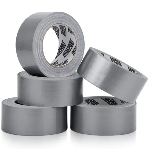 Vista 12 de Lockport Cinta adhesiva plateada a granel – Paquete múltiple de 24 rollos – 30 yardas x 2 pulgadas – Cinta adhesiva de alta resistencia impermeable