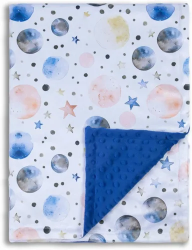 Vista 18 de Manta de bebé para niños y niñas, suave Minky con respaldo de doble capa, estampado de dibujos animados, manta de recepción de 30 x 40 pulgadas