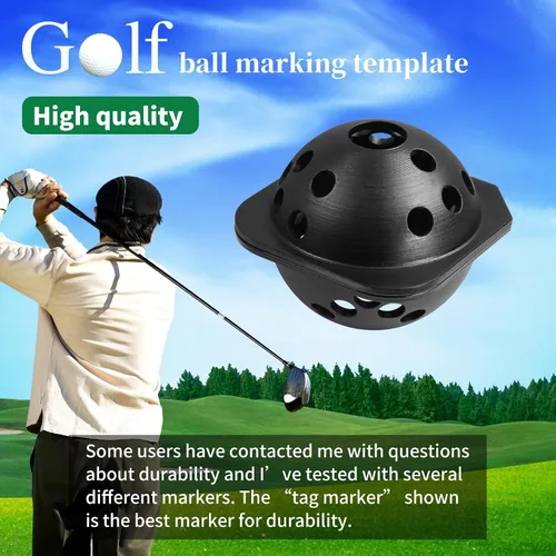 Vista 6 de Plantilla de marcado de pelota de golf para monitor de lanzamiento Rapsodo RPT MLM2PRO