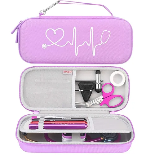 Vista 11 de BOVKE Funda para Estetoscopio para 3M Littmann Classic III Monitoring, Lightweight II S.E, Cardiology IV Diagnostic, Estetoscopios MDF Acoustica