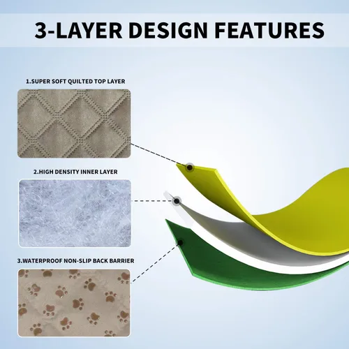 Vista 5 de Easy-Going - Funda impermeable 100% para cama de perro, manta antideslizante para mascotas para muebles, funda lavable para sofá, funda de repuesto