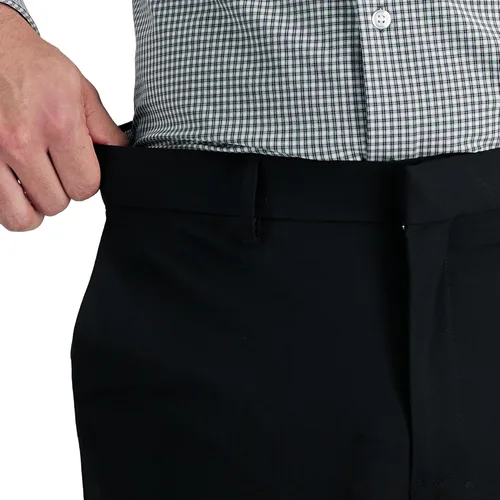 Vista 4 de J.M. Haggar - Pantalón de vestir para hombre, elástico en 4 direcciones, corte recto, parte delantera plana
