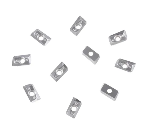 Vista 6 de Accusize Industrial Tools APKT11T308-LH Insertos de carburo para mecanizado de aluminio, juego de 10 piezas, 0058-1130x10