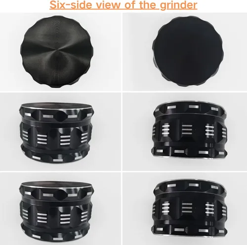 Vista 6 de 2.5-inch Grinder, Heavy-Duty Aluminum – Kitchen Essential For Pepper, Sea Salt, And Coffee Beans.