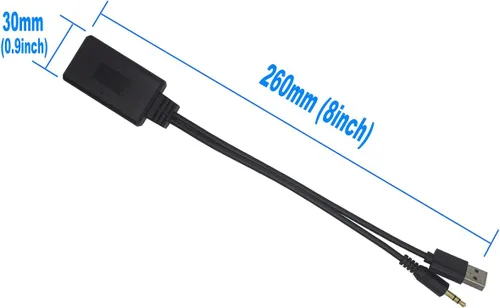 Vista 4 de Yoper Compatibilidad con adaptador Bluetooth con BMW Mini Cooper Aux 3.5 teléfono celular Play HiFi Music