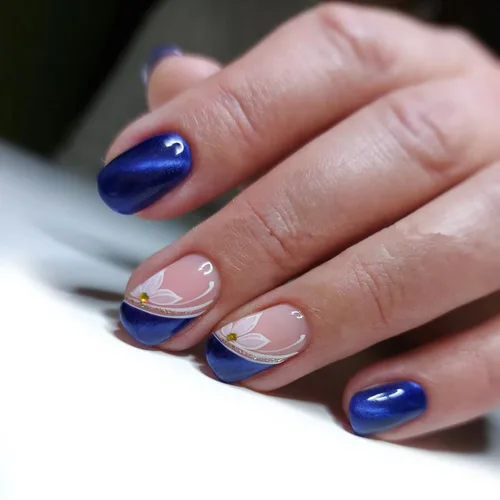 Vista 8 de 24 uñas postizas cortas de Halloween a presión, uñas postizas brillantes para Halloween, uñas postizas cuadradas de fantasma, uñas postizas color11