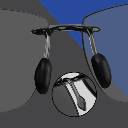 Vista 3 de Replacement Nose Pads Piece for Maui Jim Lighthouse MJ423-65mm Breakwall MJ422-63mm Sugar Beach MJ421-62mm Sunglasses