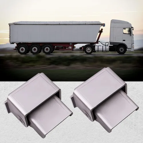 Vista 3 de maXpeedingrods Bisagras de remolque de descarga de 2 piezas, bisagras de remolque resistentes, ajuste de grasa, soldadura para camiones volquete