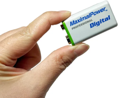 Vista 8 de MaximalPower Baterías de 9 V 550 mAh Li-ion 9 V Baterías recargables para alarmas, micrófonos inalámbricos, detectores de humo, juguetes, linternas