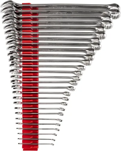 Vista 13 de TEKTON Juego de llaves combinadas con organizadores modulares, 14 piezas (6-19 mm) WCB95201