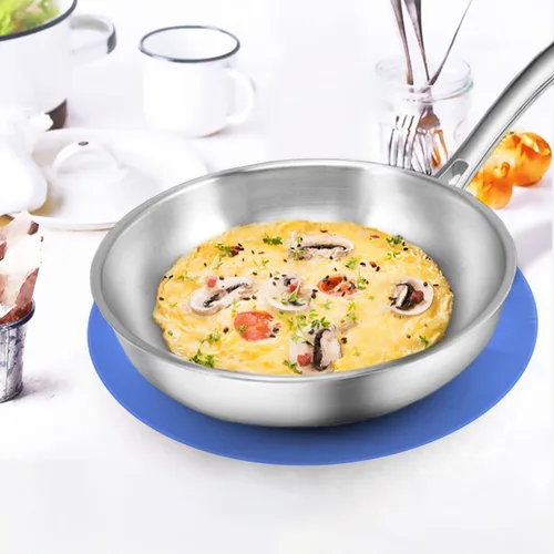 Vista 7 de KooMall Alfombrilla multiusos para microondas de 12, 10 y 8 pulgadas, salvamanteles, soportes para ollas, secar, hornear, tapete de lugar, soporte