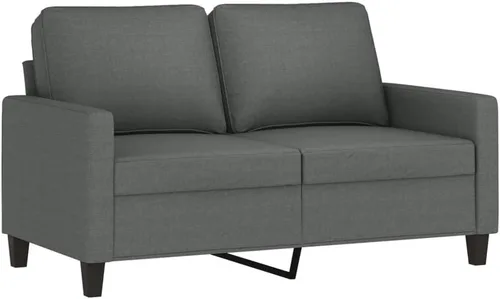 Vista 2 de 2-Seater Sofa, Love Small Seat Couches for Living Room, Bedroom, Apartment Dark Gray 47.2" Fabric