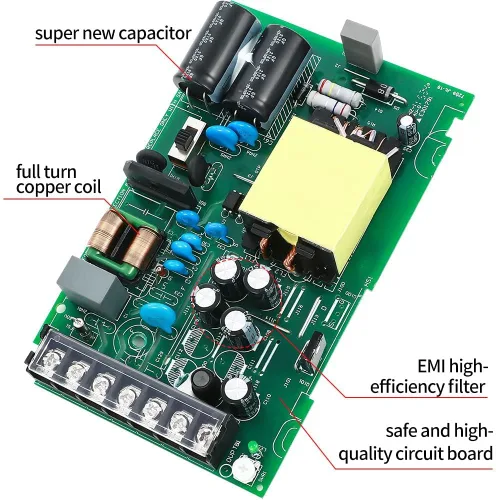 Vista 6 de LRS-150-12 Fuente de alimentación conmutada 12V 12.5Amp Fuente de alimentación conmutable cerrada