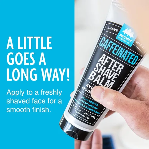 Vista 5 de Loción con cafeína para después de afeitarse marca Pacific Shaving Company, 3 oz, paquete de de 1