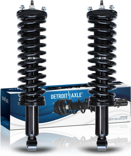 Vista 30 de Detroit Axle - Par de puntales traseros para Hyundai Accent 2000-2005, 2 puntales listos con montaje de resorte helicoidal 2001 2002 2003 2004