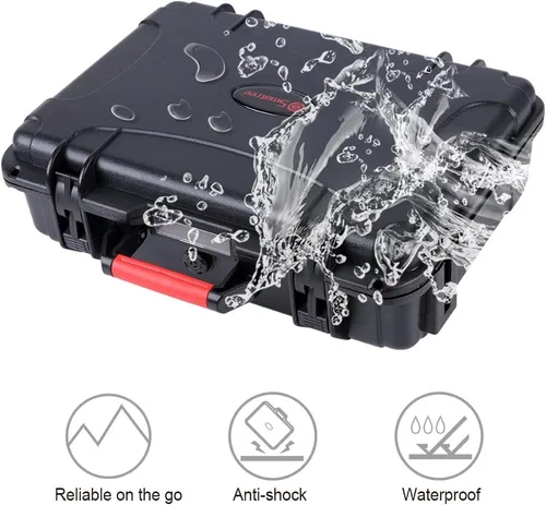 Vista 5 de Smatree Estuche de transporte impermeable de 10.2L compatible con DJI Spark, estuche rígido portátil para DJI Spark Fly More Combo