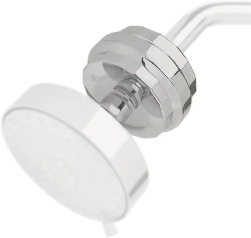 Brondell Filtro de ducha VivaSpring, níquel cepillado compacto, alto rendimiento, 100% filtración KDF de alta pureza, con cartucho de filtro FF-30,