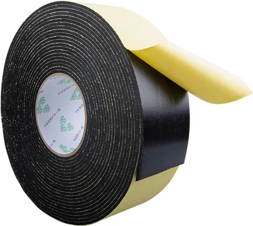 Vista 10 de Cinta adhesiva de aislamiento de espuma de alta densidad, sello, impermeable, plomería, HVAC, cinta resistente a la intemperie para ventanas