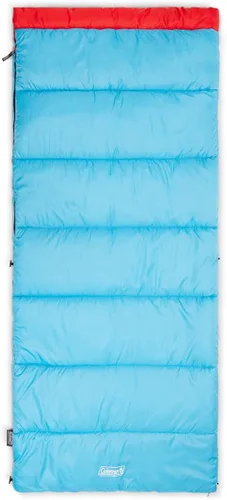 Vista 24 de Coleman Flatlands 30/40/50°F Sleeping Bag, Made from 100% Recycled Material, Big & Tall Options, Cool-Weather Sleeping Bag for Camping, Sleepovers