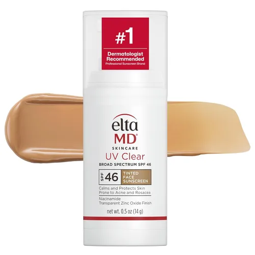 Vista 22 de EltaMD UV Clear Face Sunscreen, Oil Free Sunscreen for Sensitive Skin with Zinc Oxide, Dermatologist Recommended