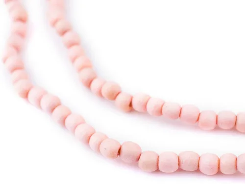 Vista 200 de TheBeadChest: cuentas de madera redondas naturales de 0.315 pulgadas, cuentas de madera sueltas espaciadoras para fabricar joyas, 4 tamaños