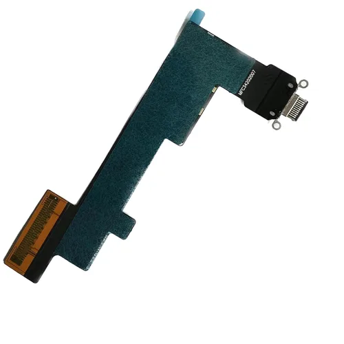 Vista 3 de Reemplazo del conector de base compatible con iPad Air 4 4ª/5 5ª generación de 10.9 pulgadas, puerto de carga de repuesto, cable flexible (negro)