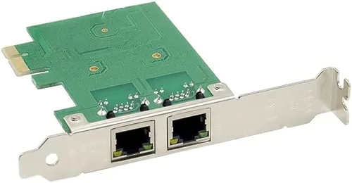 Vista 7 de X-MEDIA XM-NA3820 PCI-E Adaptador de red de servidor/tarjeta de red de servidor Dual 10/100/1000Mbps Gigabit Ethernet PCI Express (PCIe x1)