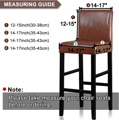 Vista 5 de Lellen - Fundas para taburete de bar de jacquard, fundas para silla de taburete de bar, fundas para silla de bar, fundas para taburete de bar