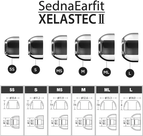Vista 8 de AZLA SednaEarfit XELASTEC 2 (S) - Puntas para auriculares inalámbricos - Puntas para audífonos con cancelación de ruido compatibles con Sony