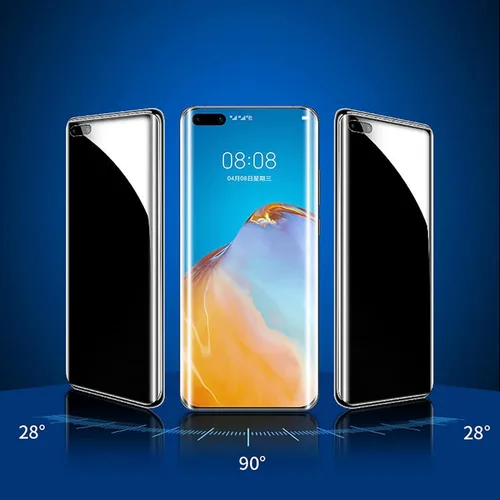 Vista 3 de LOOKSEVEN Paquete de 2 protectores de pantalla de hidrogel de privacidad para iPhone 11, película protectora de TPU suave de alta sensibilidad