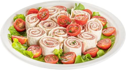 Vista 18 de Restaurantware Platos redondos grandes de 10.3 pulgadas, sin PFAS añadidos, 100 platos desechables, platos de bagazo blanco compostables
