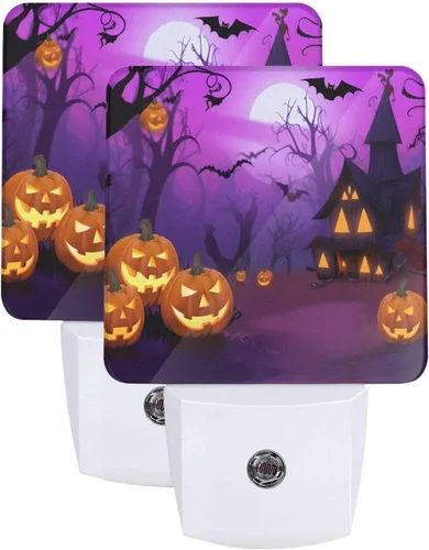 Vista 40 de Ouqiuwa Juego de 2 luces nocturnas enchufables para Navidad, rojo, invierno, feliz año nuevo, LED, sensor de movimiento, lámpara para dormitorio