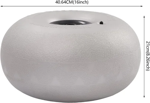 Vista 2 de Gdrasuya10 2 ruedas inflables de playa, ruedas de globo, de repuesto, neumáticos de arena para playa, kayak, canoa, pesca, carrito de pesca, ruedas